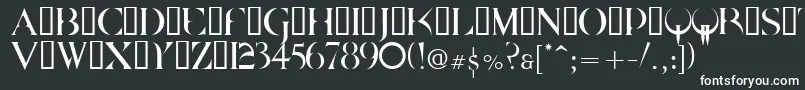 フォントQuake2 – 黒い背景に白い文字