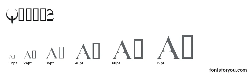 Quake2 Font Sizes