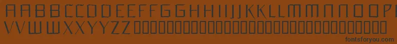 Orchl Font – Black Fonts on Brown Background