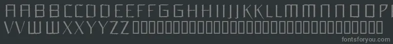Orchl Font – Gray Fonts on Black Background