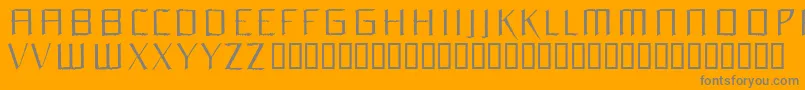 Orchl Font – Gray Fonts on Orange Background