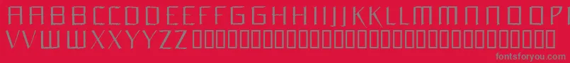 Orchl Font – Gray Fonts on Red Background