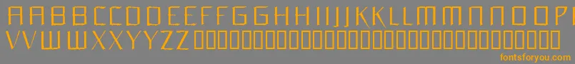 Orchl Font – Orange Fonts on Gray Background