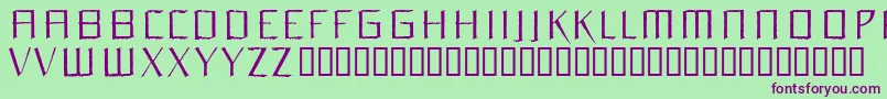 Orchl Font – Purple Fonts on Green Background