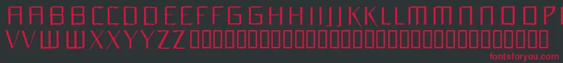 Orchl Font – Red Fonts on Black Background