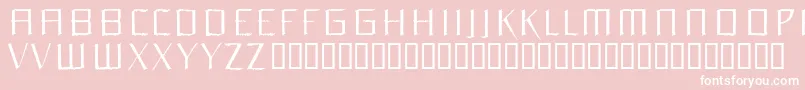 Orchl Font – White Fonts on Pink Background