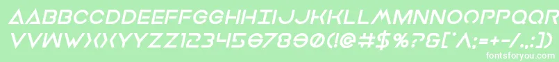 Earthorbiterxtraboldital Font – White Fonts on Green Background