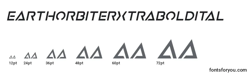 Earthorbiterxtraboldital Font Sizes