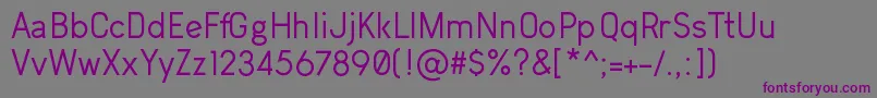 Шрифт Arvin – фиолетовые шрифты на сером фоне