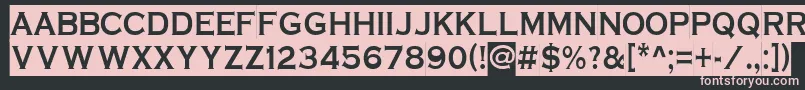 ACoppergothsl Font – Pink Fonts on Black Background