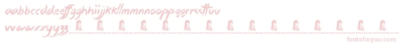 StickyThings Font – Pink Fonts
