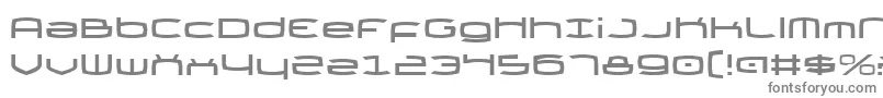 フォントThunderv2 – 白い背景に灰色の文字