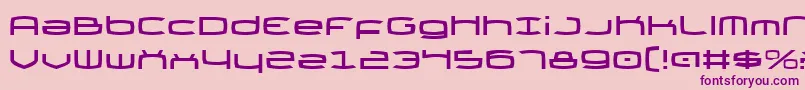 Thunderv2 Font – Purple Fonts on Pink Background