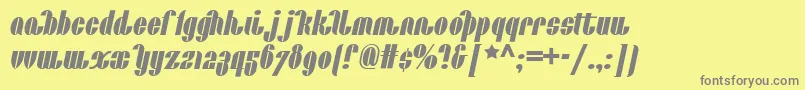 More about Catalunya Font Catalunya Font – Gray Fonts on Yellow Background