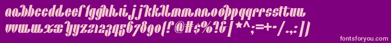 Catalunya Font – Pink Fonts on Purple Background