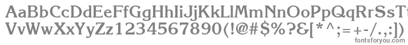 フォントItcKorinnaLtBold – 白い背景に灰色の文字