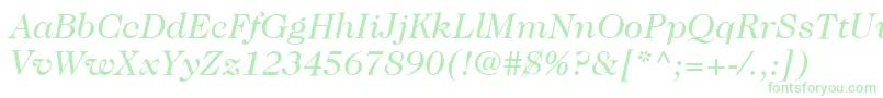 フォントItcCaslon224LtBookItalic – 緑のフォント