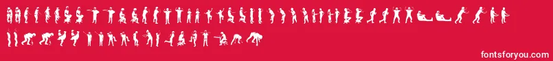 AccionDingbatTipografia Font – White Fonts on Red Background