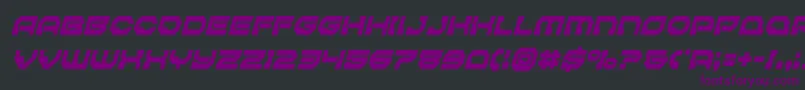 Pulsarclasssolidcondital Font – Purple Fonts on Black Background