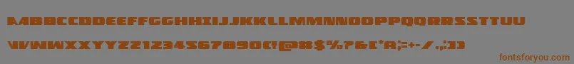 Policecruiser Font – Brown Fonts on Gray Background