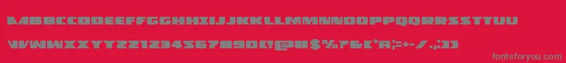 Policecruiser Font – Gray Fonts on Red Background