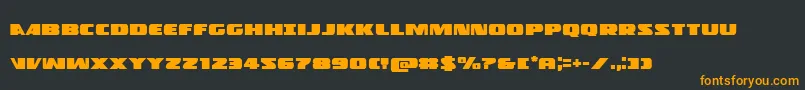 Policecruiser Font – Orange Fonts on Black Background