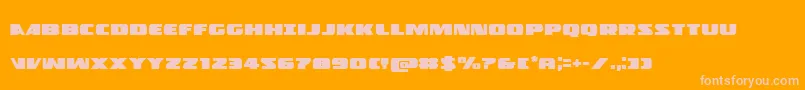 Policecruiser Font – Pink Fonts on Orange Background