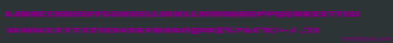 Policecruiser Font – Purple Fonts on Black Background