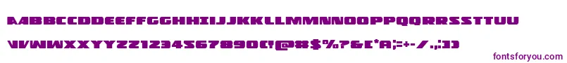 Policecruiser Font – Purple Fonts on White Background