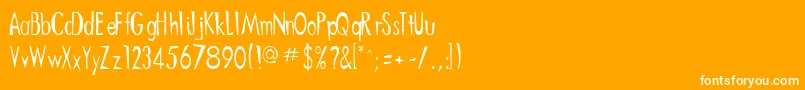 More about Chinemen Font Chinemen Font – White Fonts on Orange Background