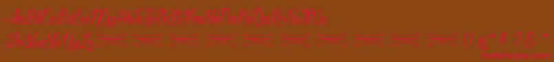 LaCiteDesMilleReines Font – Red Fonts on Brown Background