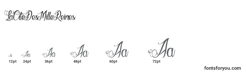 LaCiteDesMilleReines Font Sizes