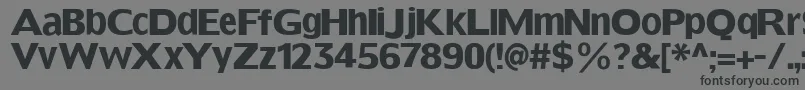 Sansfat Font – Black Fonts on Gray Background