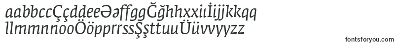 FedraserifaproBookitalic-Schriftart – aserbaidschanische Schriften