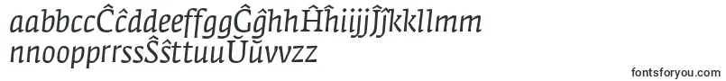 FedraserifaproBookitalic-Schriftart – esperanto Schriften