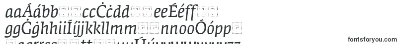 FedraserifaproBookitalic-Schriftart – gälische Schriften
