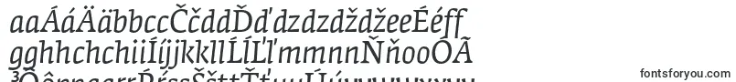 FedraserifaproBookitalic-Schriftart – slowakische Schriften