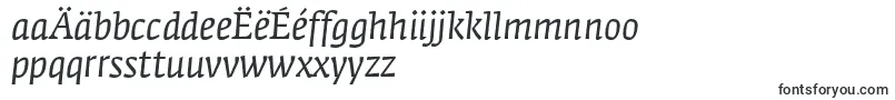 FedraserifaproBookitalic-Schriftart – mazedonische Schriften