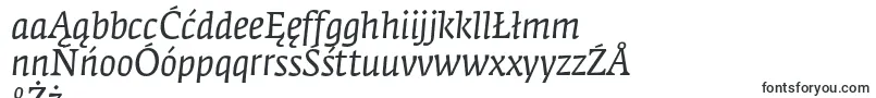 FedraserifaproBookitalic-Schriftart – polnische Schriften