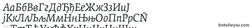 FedraserifaproBookitalic-Schriftart – serbische Schriften