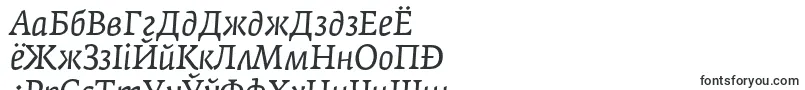 FedraserifaproBookitalic-Schriftart – belarussische Schriften