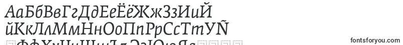 FedraserifaproBookitalic-Schriftart – tadschikische Schriften