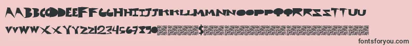 Cutblox Font – Black Fonts on Pink Background