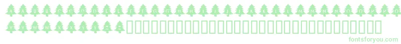 KrOhChristmasTree Font – Green Fonts