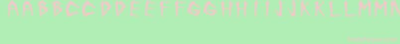 JuanjoSHotLegsBold Font – Pink Fonts on Green Background