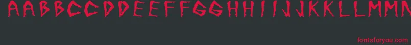 JuanjoSHotLegsBold Font – Red Fonts on Black Background