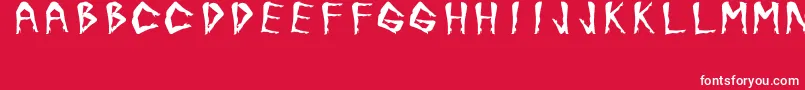 JuanjoSHotLegsBold Font – White Fonts on Red Background