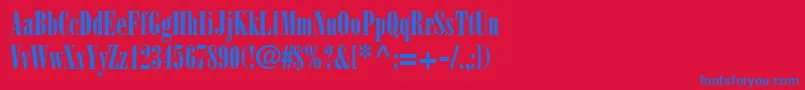 More about BodoniPosterCondensedSsiPosterCondensed Font BodoniPosterCondensedSsiPosterCondensed Font – Blue Fonts on Red Background