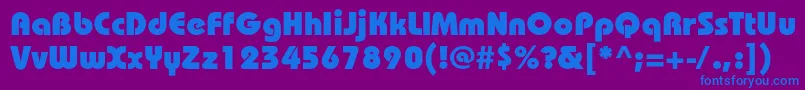 Lisätietoja BauhauscHeavy-fontista BauhauscHeavy-fontti – siniset fontit violetilla taustalla