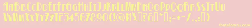 Bettynoir Font – Yellow Fonts on Pink Background